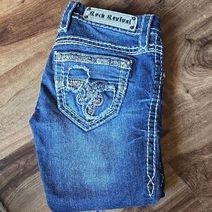 Rock Revival Denim with Detailed Stitching